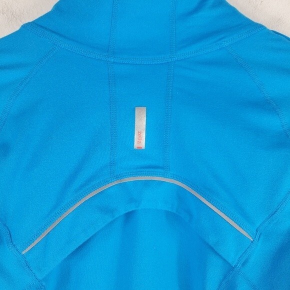 Zella Full Zip Tulip Cuff Long Sleeve Knit Athletic Track Jacket - Picture 8 of 10